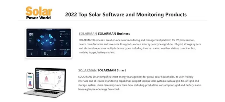 2022 principales productos de monitoreo y software solar