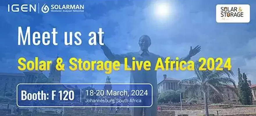 Conozca a SOLARMAN en Solar & Storage Live Arfica 2024
