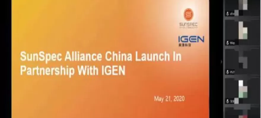 Cooperación de beneficio mutuo SunSpec Alliance China lanza en asociación con IGEN-Tech-2022